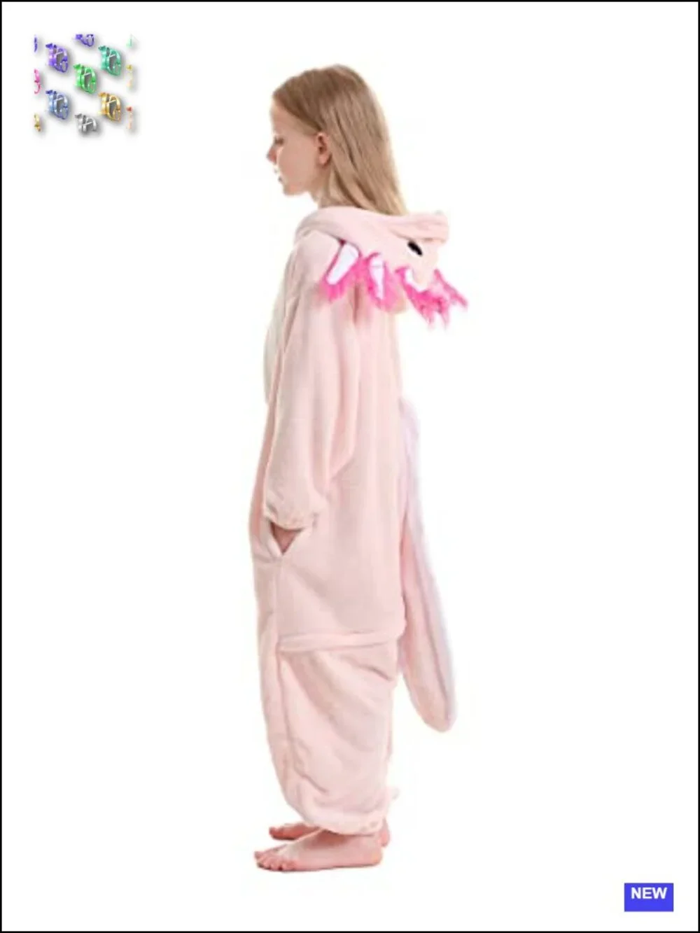 Kids Flannel Onesie Pajamas Animal Costume Halloween Cosplay Zipper